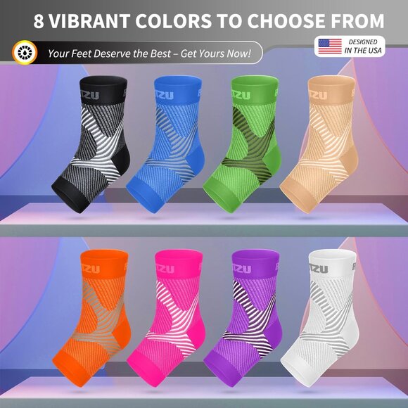 Compression Socks Plantar Fasciitis Achilles Tendonitis Arthritis Relief L-XL - Picture 8 of 9